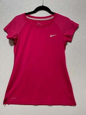 Nike Hot Pink Short Sleeve Dri-FIT Tee